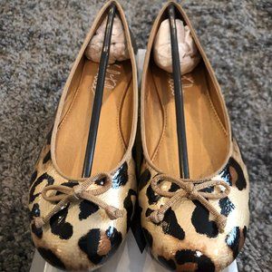 Womens Volatile Cheetah Flats